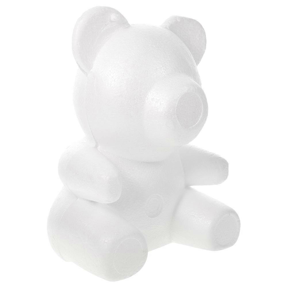 Bear Shaped Foam Bear for Crafts Used for DIY Decor 2Pcs