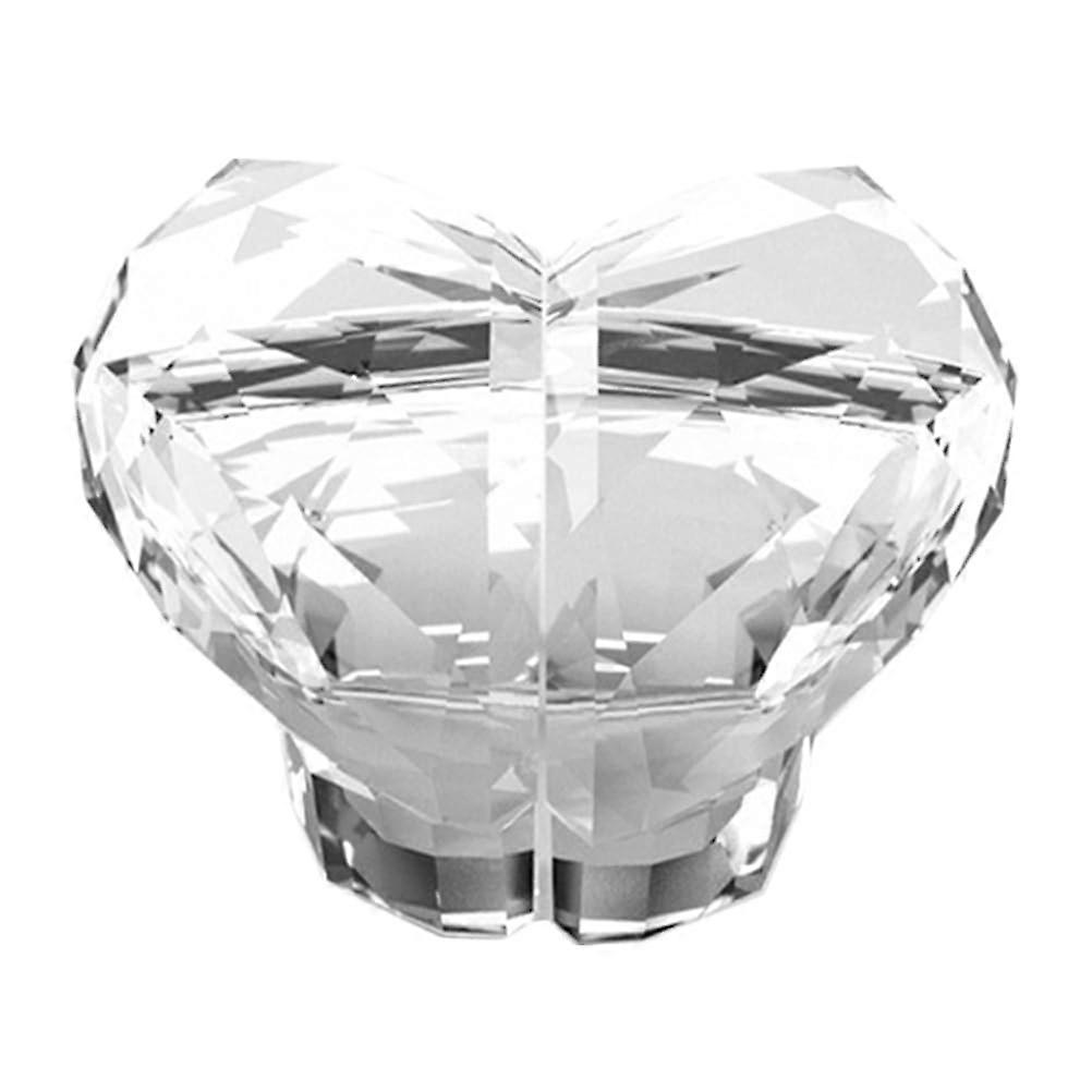 Love Heart Shaped Toilet Tank Button Acrylic Push Button Flush Replacement Clear Universal Fit For Most Toilets