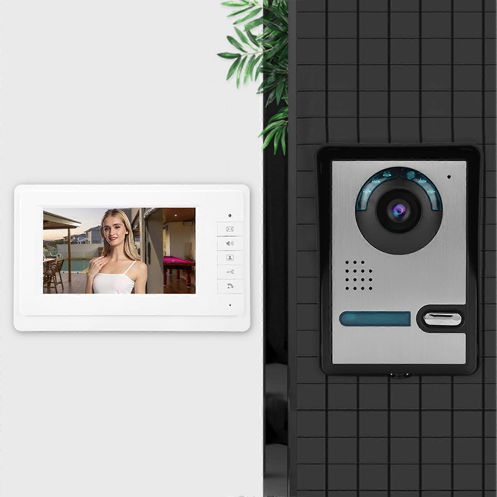 7 Inch LCD Video Door Phone Intercom with Night Vision Camera