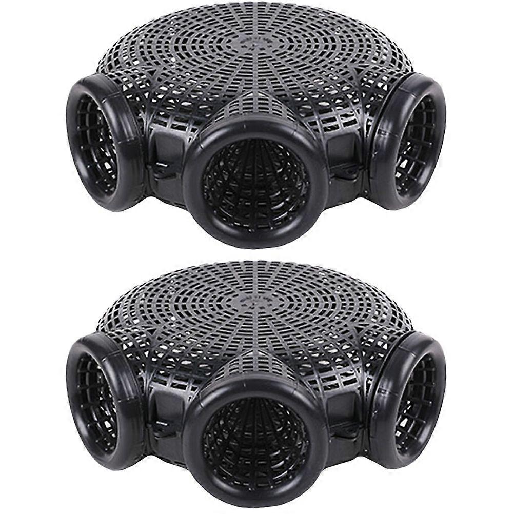 2Pcs Crab Traps Plastic Crawfish Trap Fishing Trap Cage Reusable Eel Crawfish Trap