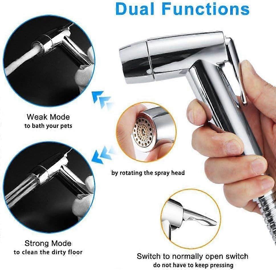 Toilet Sprayer Kit Brass Spray Dual Function Shower Sprayer Compatible With Cloth Diaper Sprayer Toilet Spray Gun Set