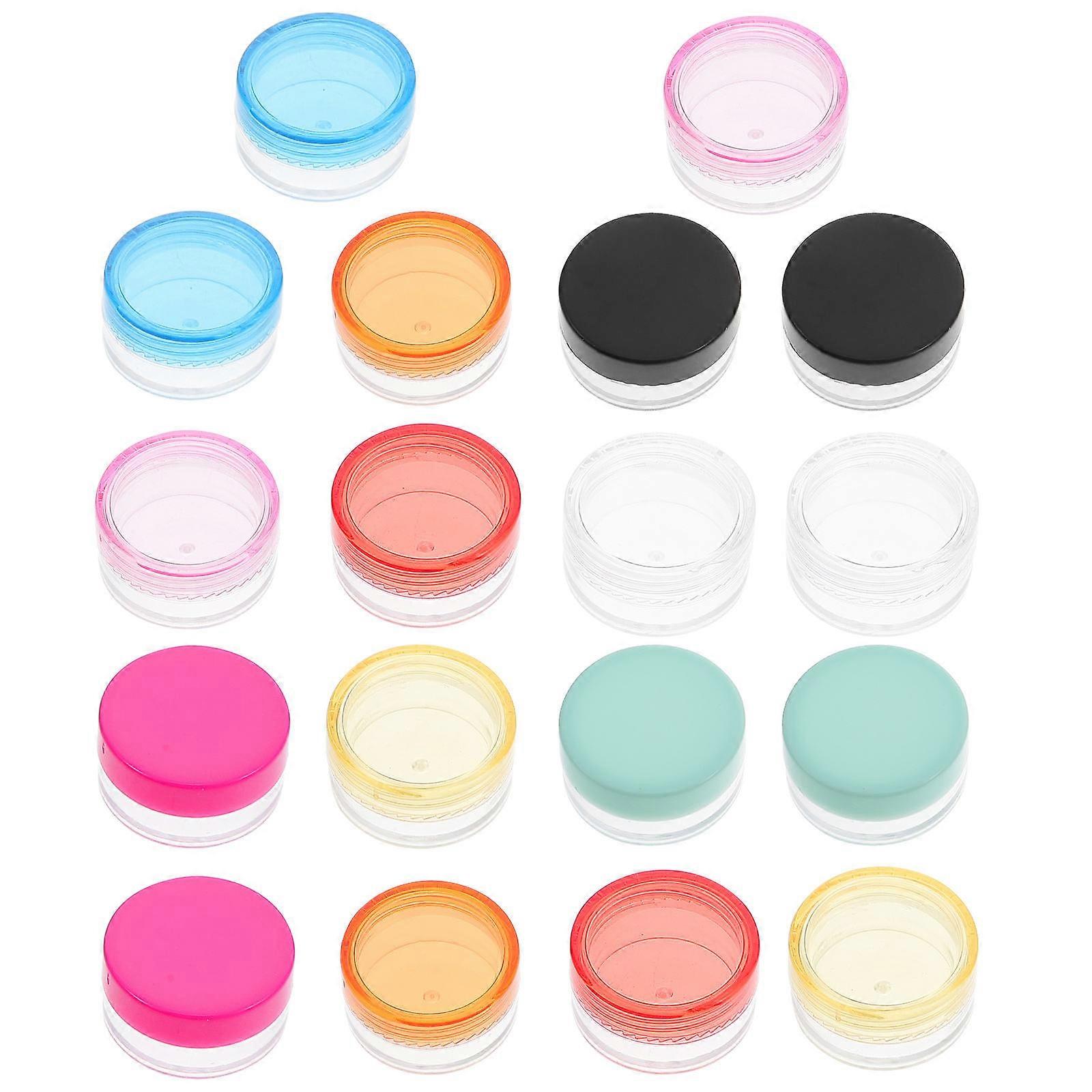 Sample Containers Empty Cream Boxes Travel Cosmetic Packaging Assorted Color Pp Leak-Proof 100Pcs