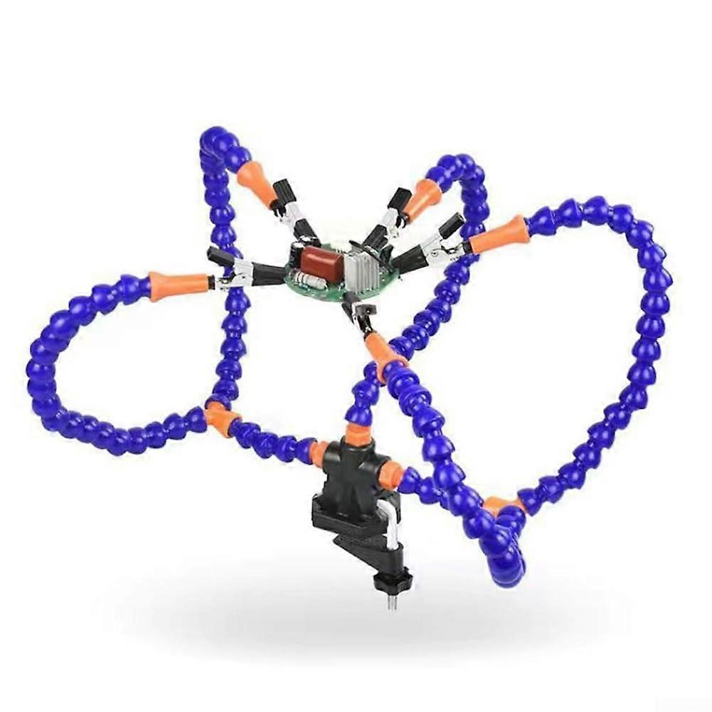 Soldering Workstation Tool With Adjustable Features 5Claw Clamps Steel Construction For Electronics