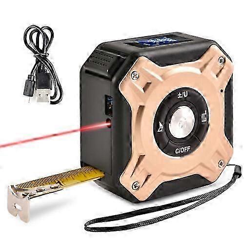 Digital Laser Distance Measurer with 40m Range and USB Charging for Professional Measurements