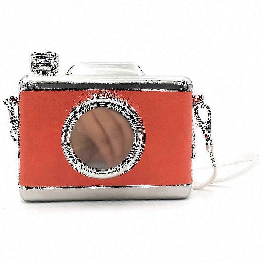 Camera-Shaped Stainless Steel Hip Flask for Whiskey Storage, Safe & Durable Liquor Container