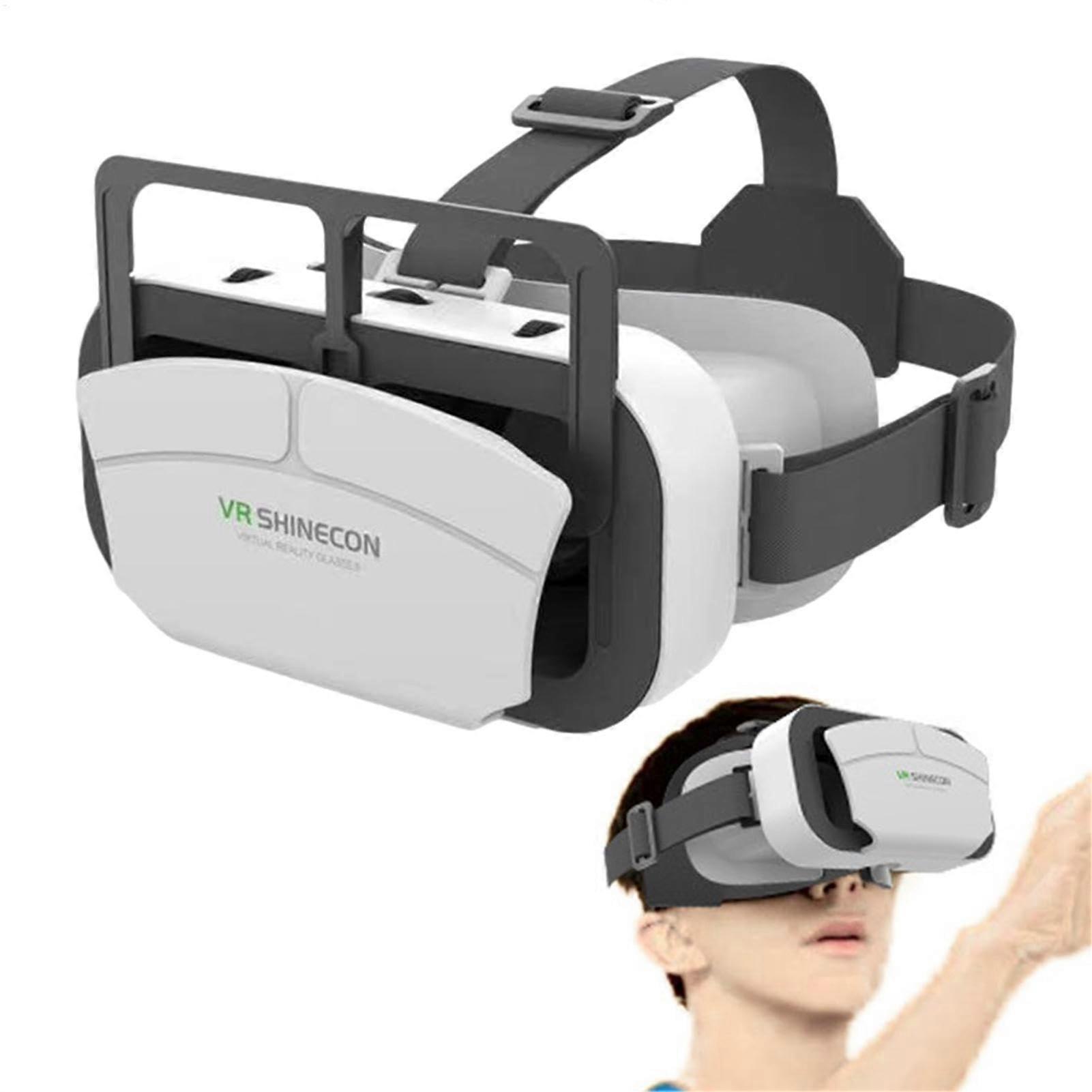 VR Goggles With Independent Lens Adjustment, Lightweight Ergonomic Design, AntiFatigue Lens, Smartphone VR Headset