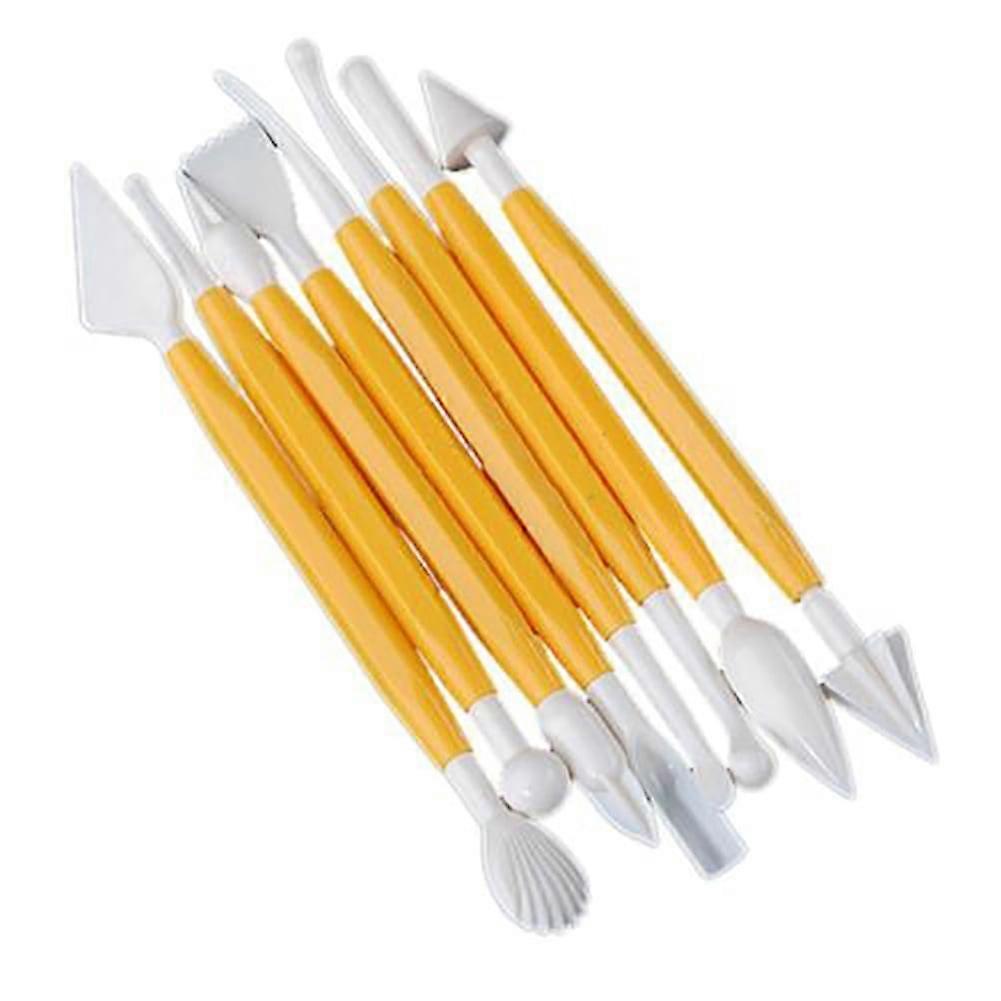 Xeyise 8Pcs/Set Cake Fondant Sugarcraft Modeling Clay DIY Sculpting Decorating Tool