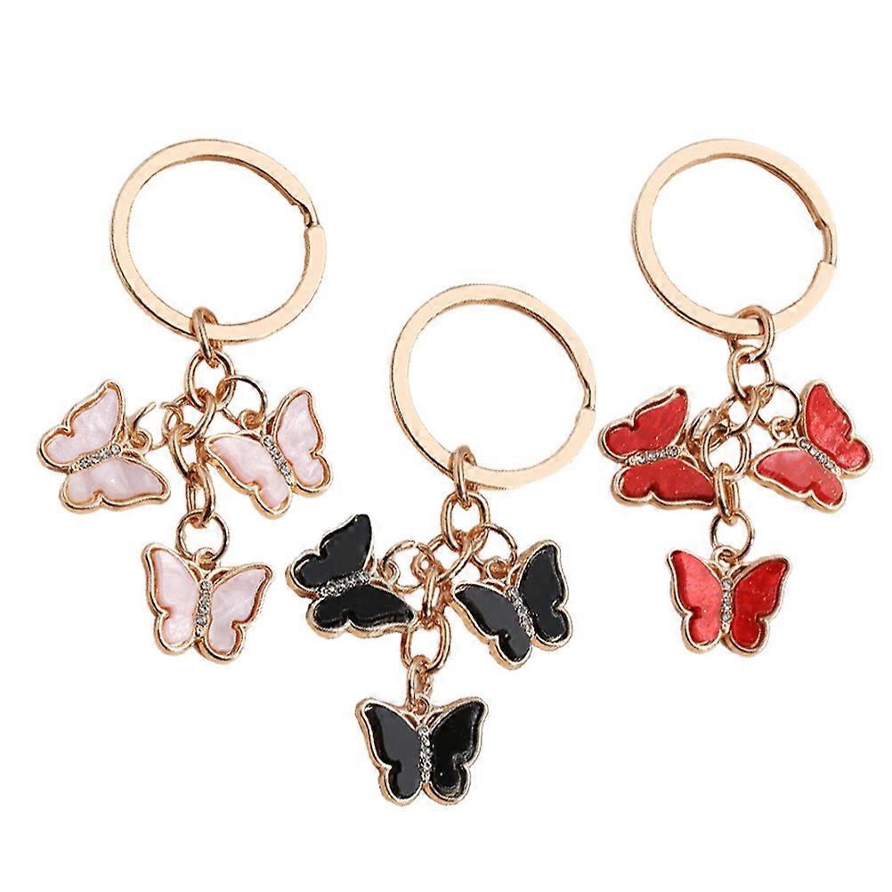 Butterfly Keychain for Decoration Lightweight Acrylic 12Pcs Set