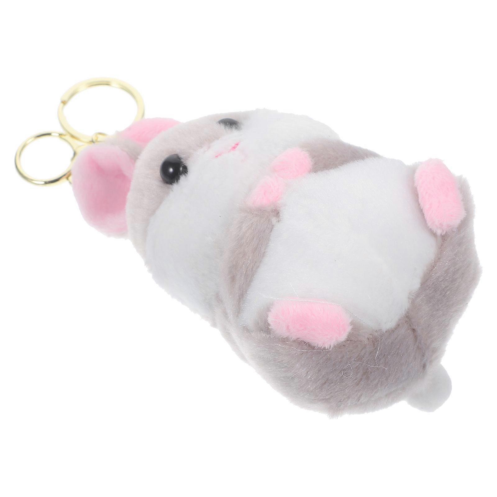 Hamster Plush Pendant Keychain Cute Bag Charm for 3Pcs Decoration