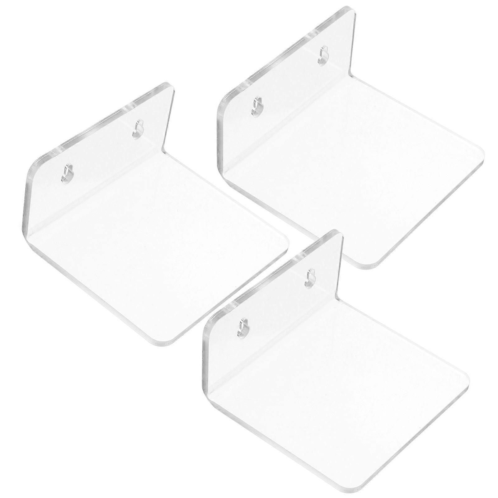 Clear Acrylic Wall Bonsai Rack Plant Shelf for Home 2Sets Window Shelf