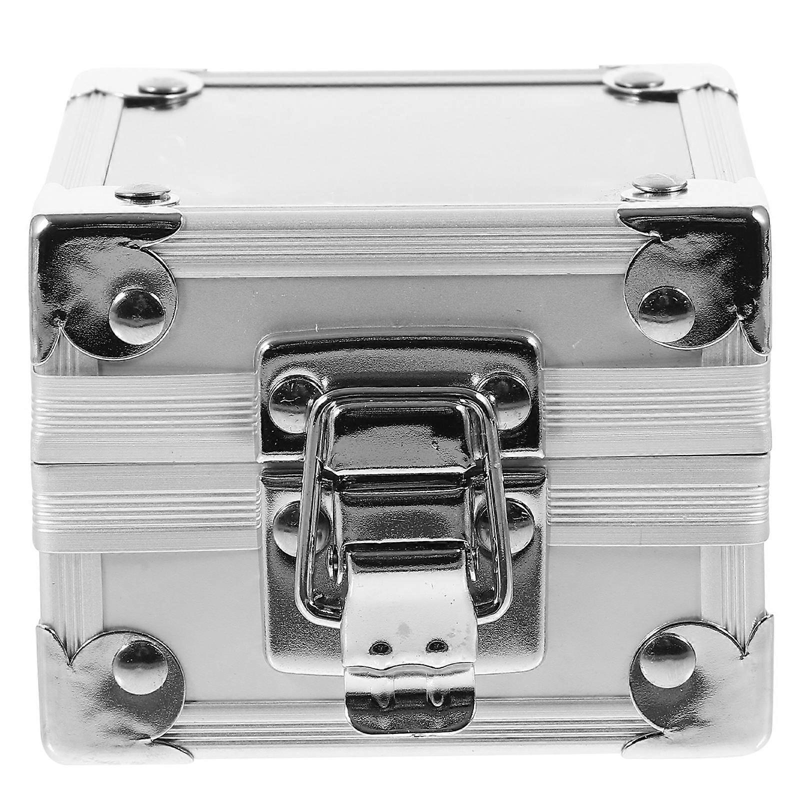 3Pcs Zinc Alloy Nail Art Polishing Head Holder Storage Organizer For Home Use Stylish Rectangular Shape