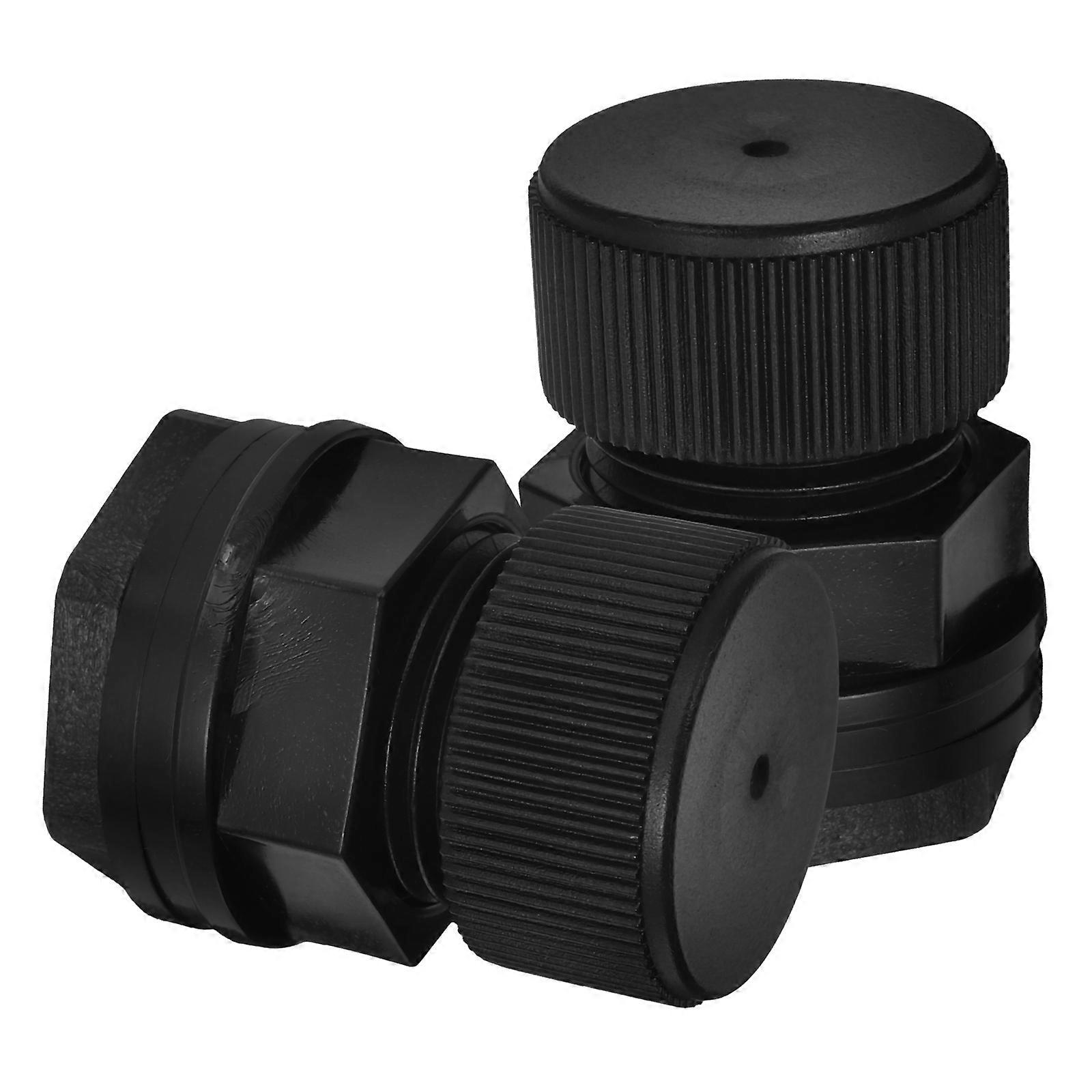 Water Tank Connector for Hose Connection 4Pcs Black