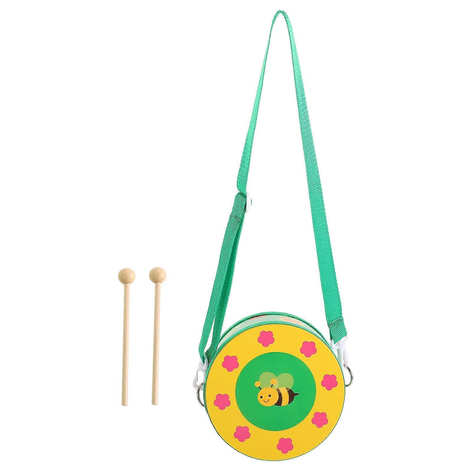 Hand Drum Set For Sets Wooden And Plastic Infant Educational Musical Instruments Ideal For Practice Performance And Celebration Green Color