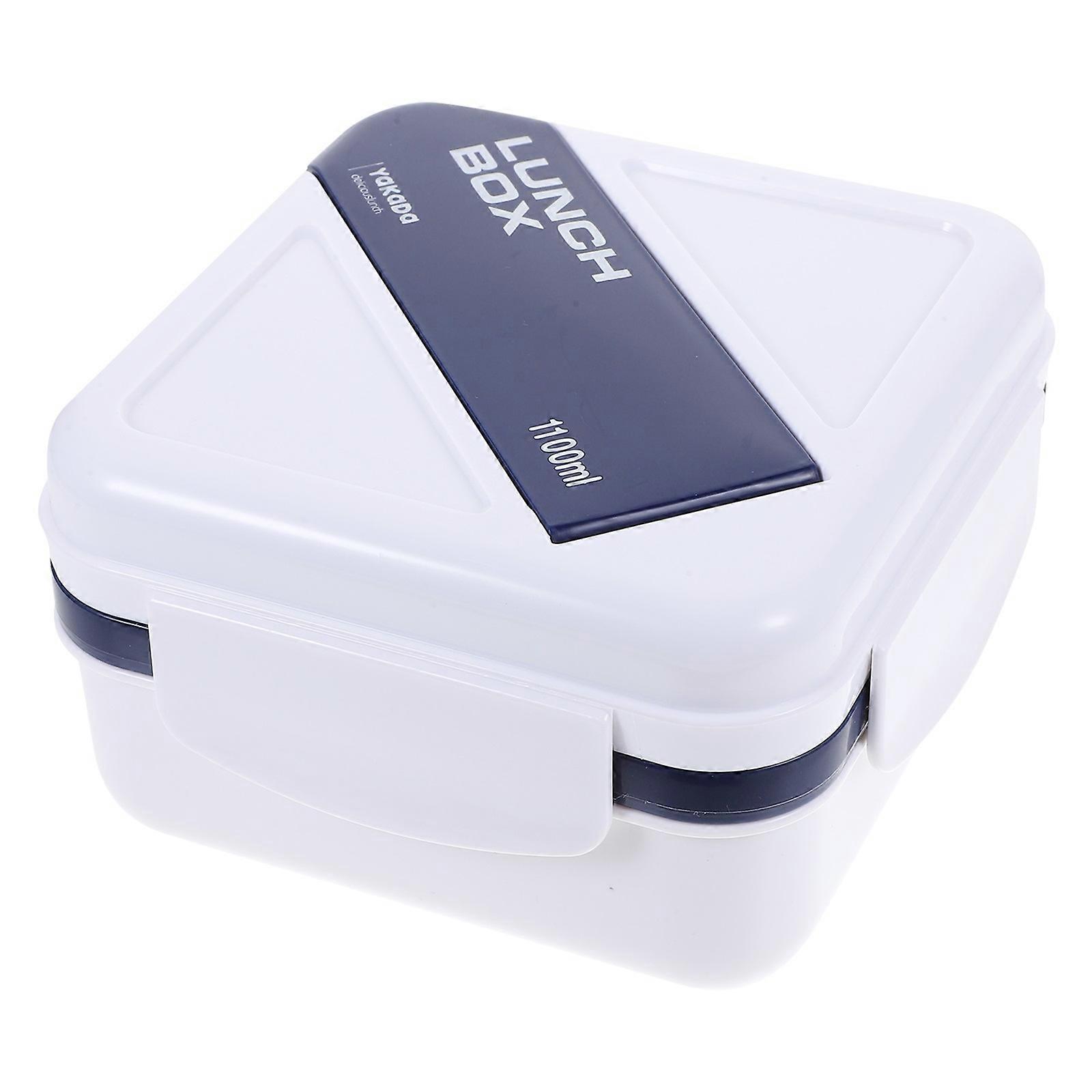 Microwaveable Lunch Box Container For Students Square Shape Food Storage Multi Color 4Pcs