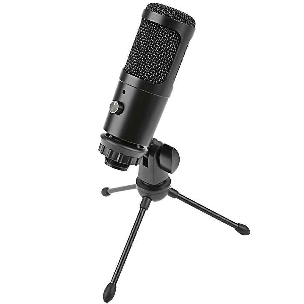 Professional Microphone USB Condenser Microphone For Streaming 4 Sets Black Noise Reduction Technology