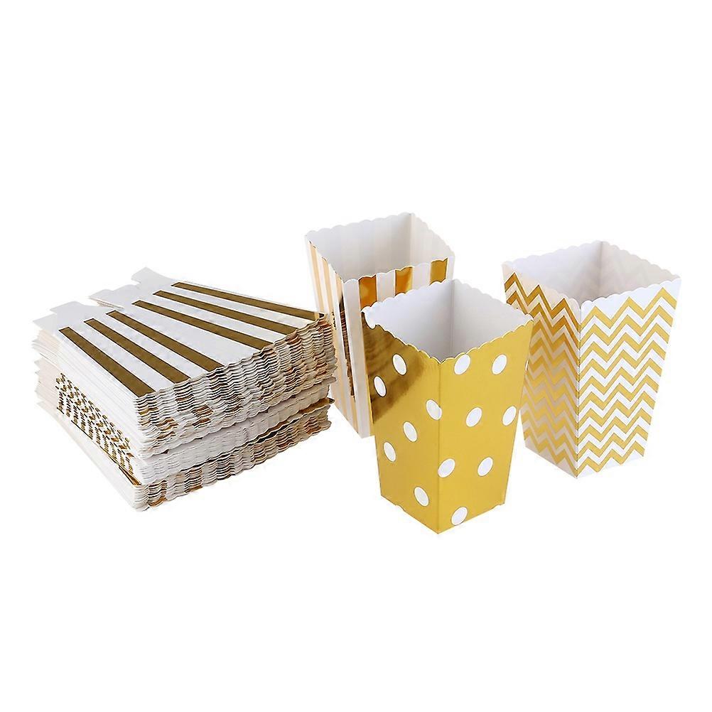 Popcorn Paper Box Cardboard Popcorn Container for Storage Use 36Pcs Pack