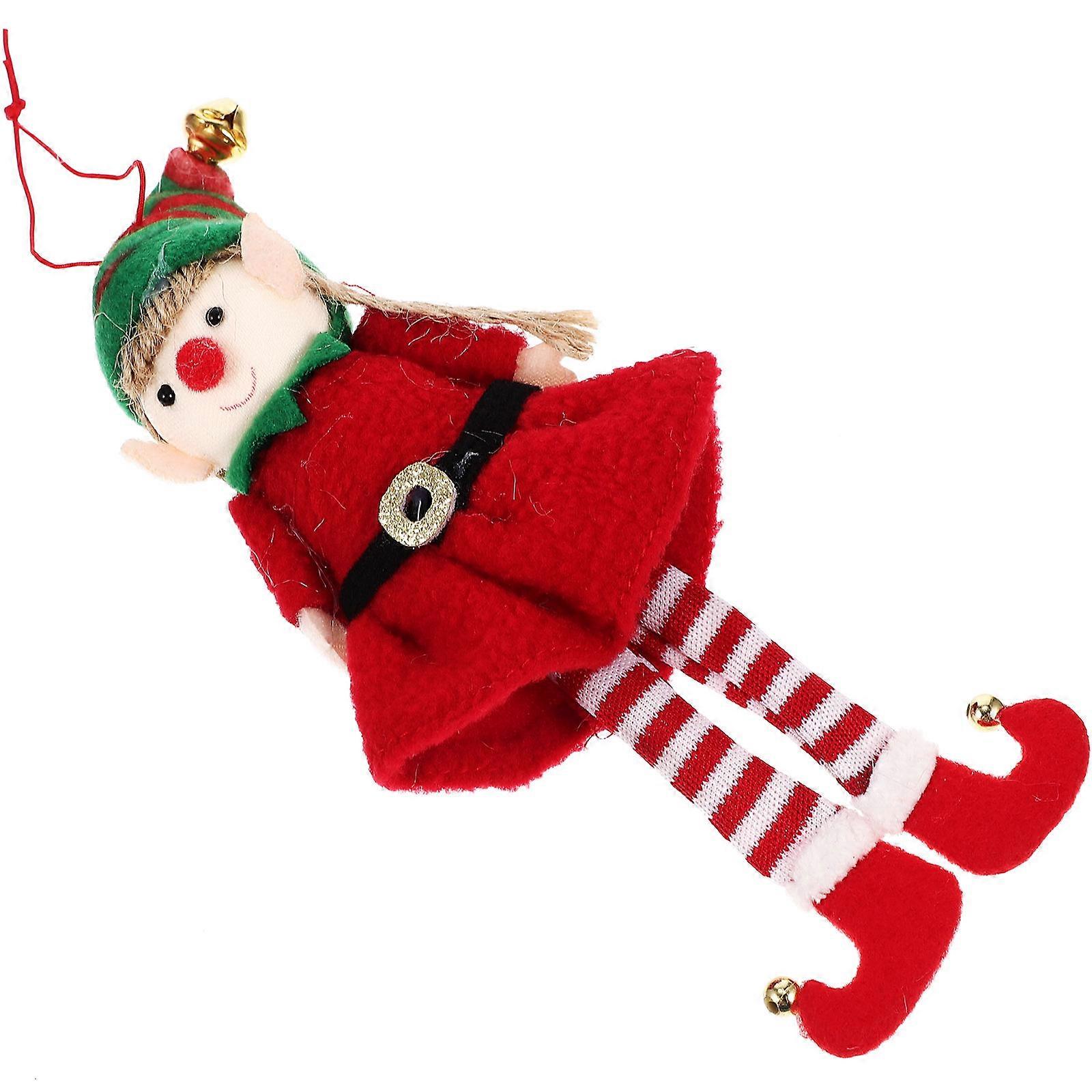 Doll Hanging Decoration for Christmas Tree Use 5Pcs Multi Color Ornaments