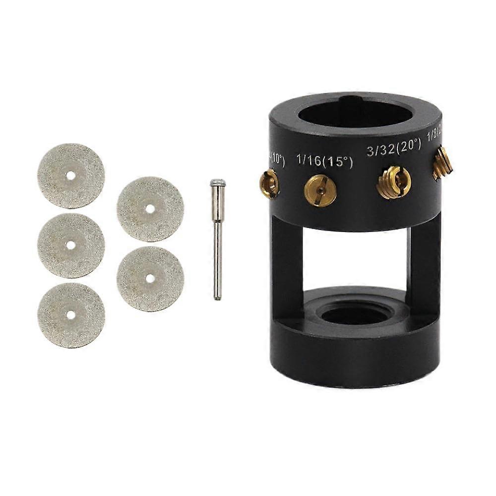 TIG Welding Tungsten Electrode Grinder GJ-MD-014 with Multi-Angle Offset Holes and Cutoff Slots for Standard Electrodes