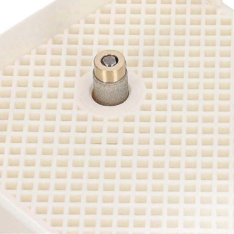 Stained Glass Grinder Machine Mini Portable Art Grinding Processing Tool Kit Dustproof with 1in Bit Blue