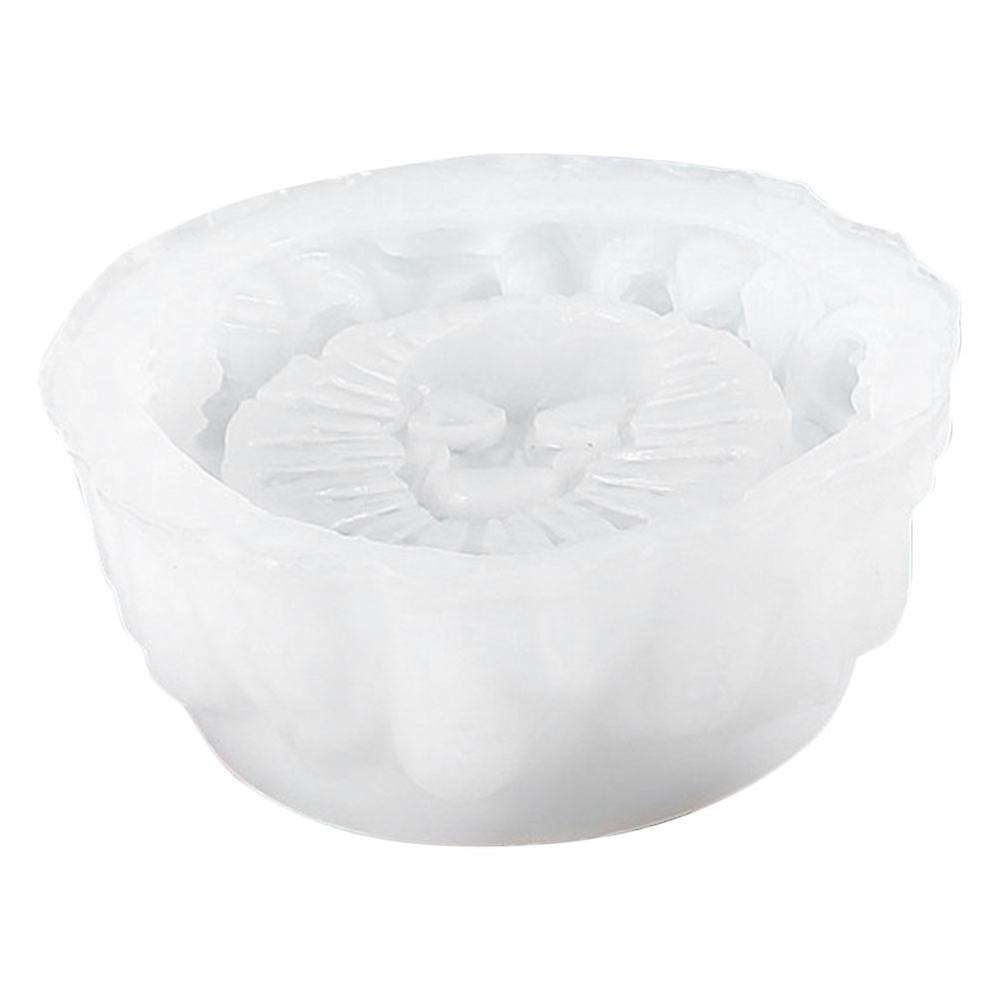 White DIY Crystal Drip Mold Skull Pattern Mold for Craft Making 2Pcs