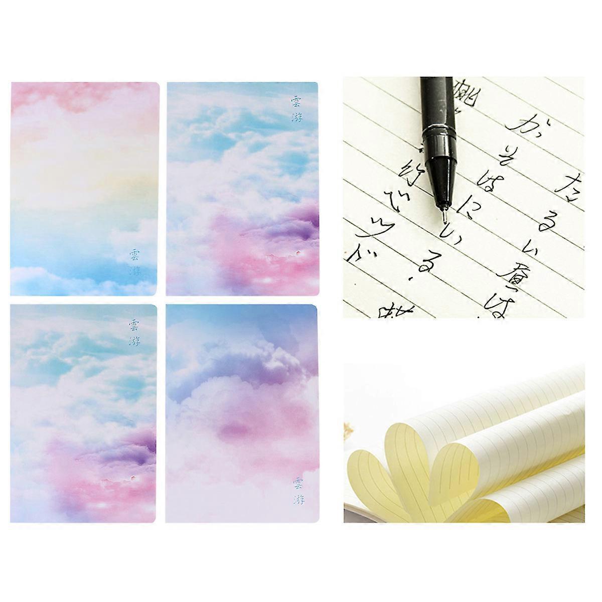 School Notebooks For Students In Assorted Colors Ideal For DIY Projects 4 Pcs