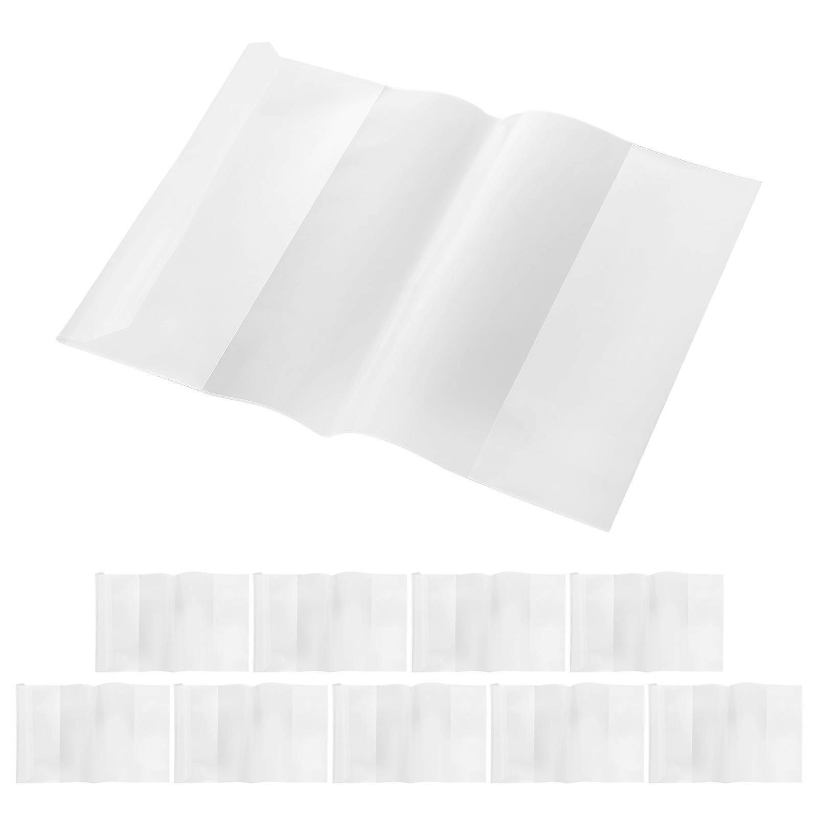 Plastic Transparent Book Covers for Protection 20Pcs A5 Sleeve