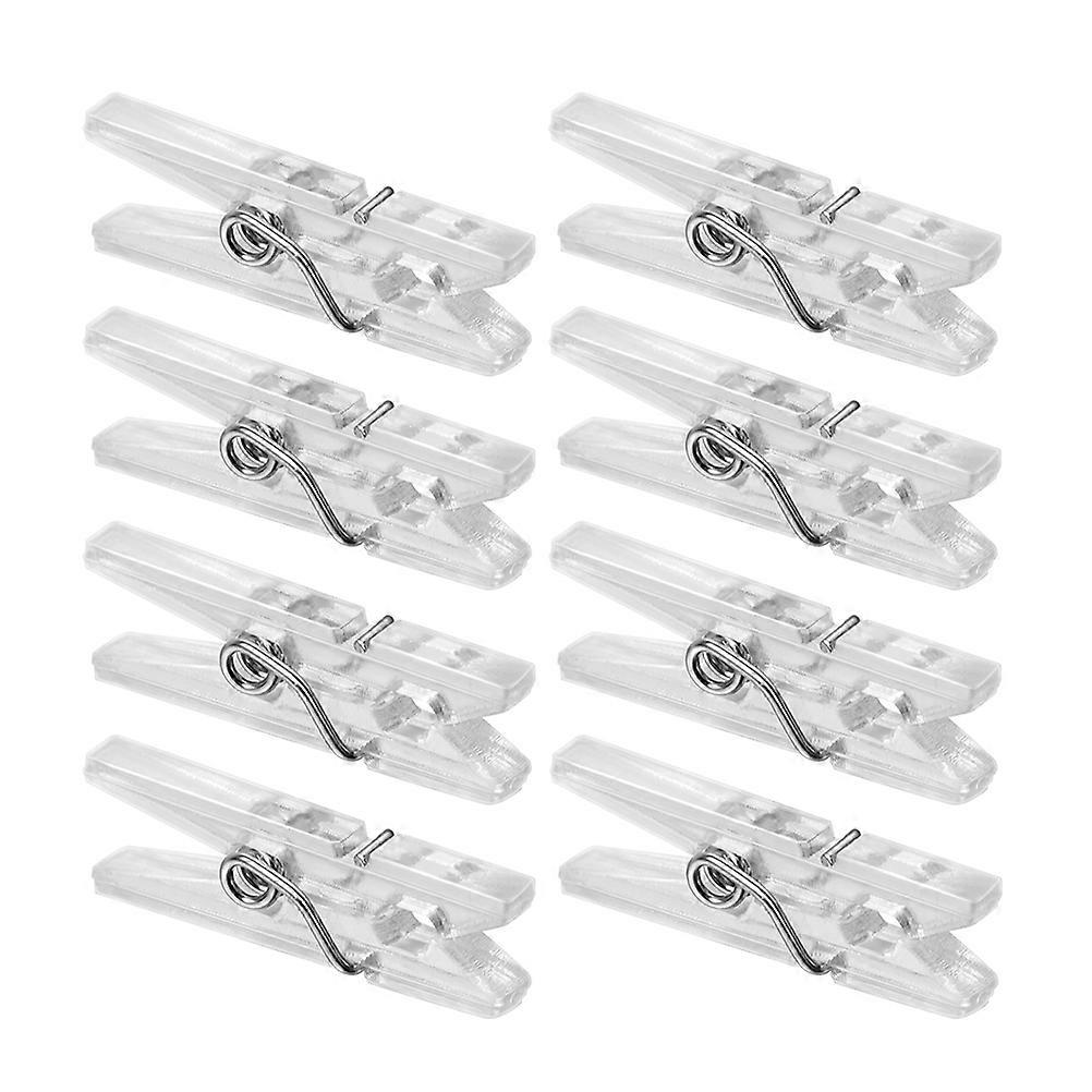 Tiny Clothespins Spring Hanging Clips for Daily Use 300Pcs Transparent