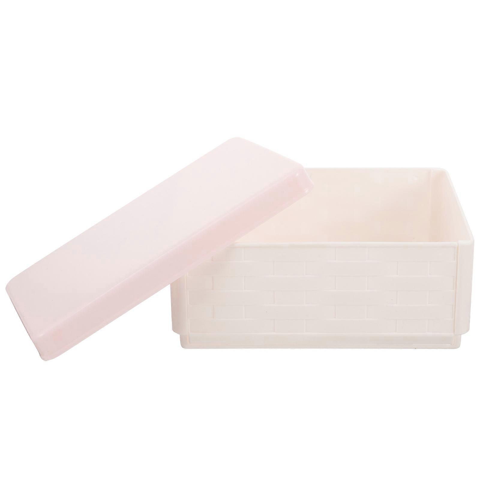 3Pcs Sundries Storage Box Plastic Multifunctional Organizer Rectangular Multi for Living Room Kitchen Office