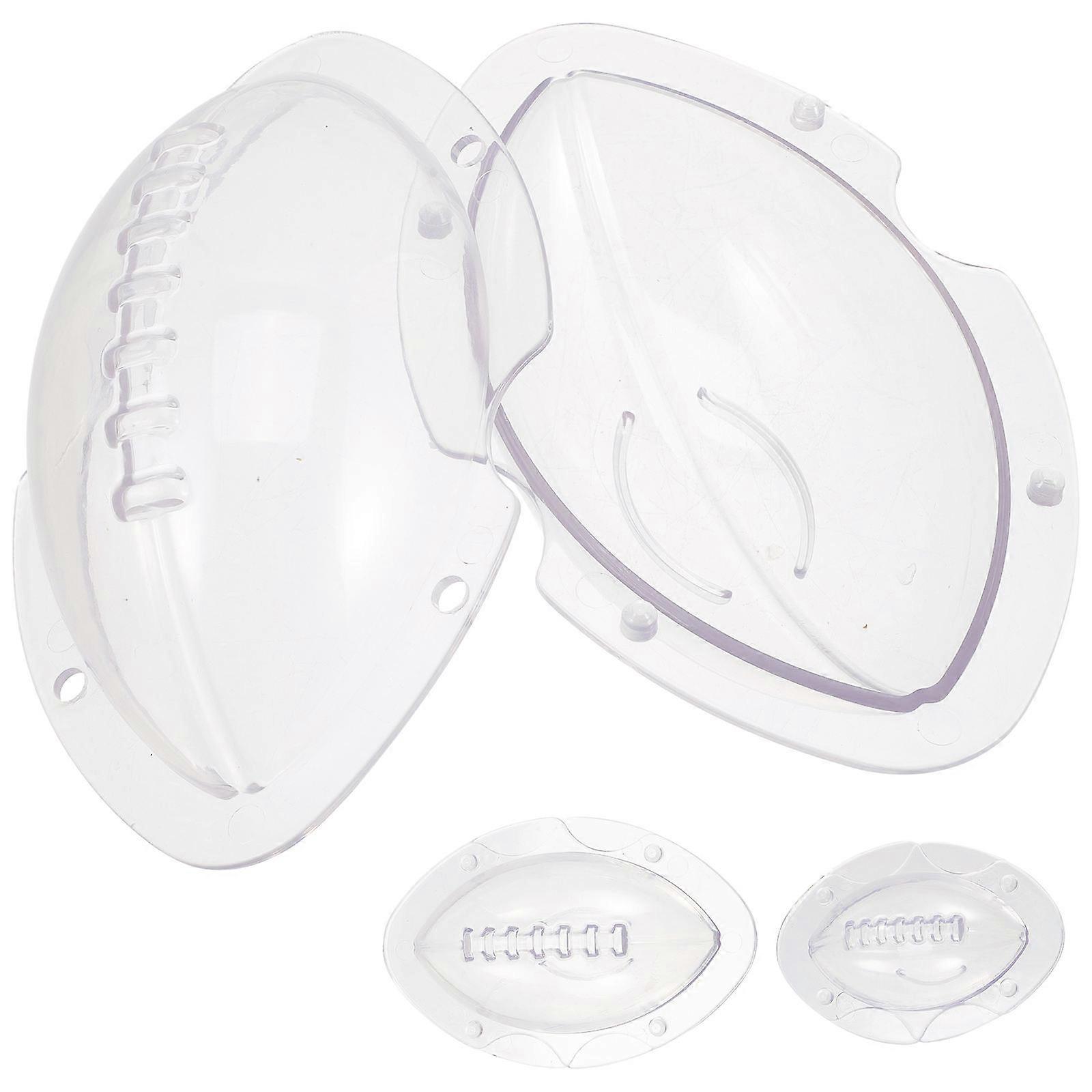 Football Mold 9 Pcs Rugby Cake Molds Creative Rugby Molds For Baking Transparent Design With Excellent Heat Conductivity