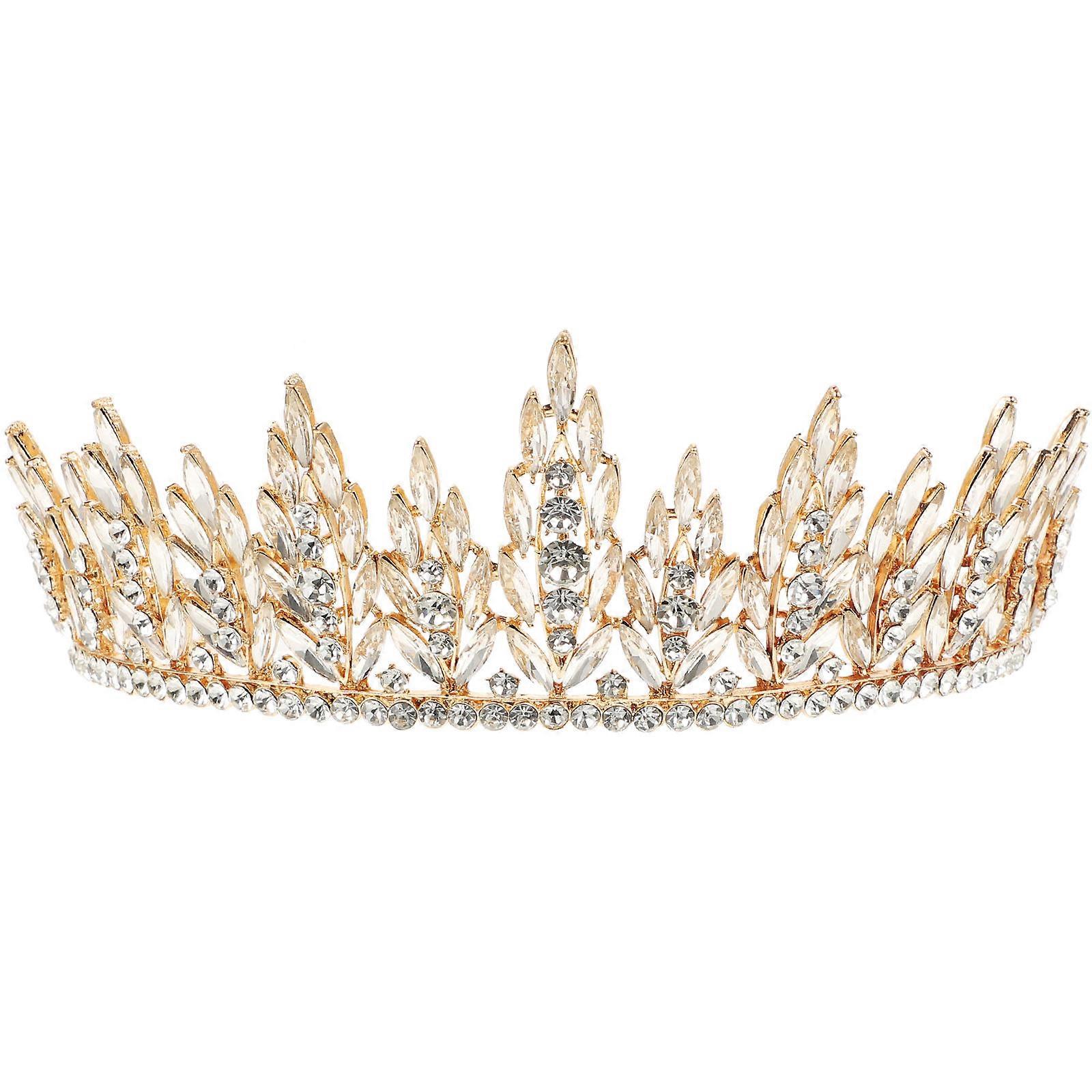 כתר כלה לנשים סרט לכלה ריינסטון נזר 1 יחידות