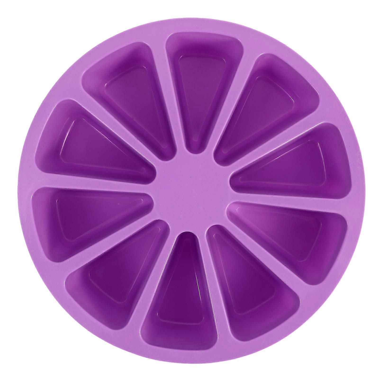 Triangle Cavity Silicone Cake Mold for Baking Use 3 Pieces