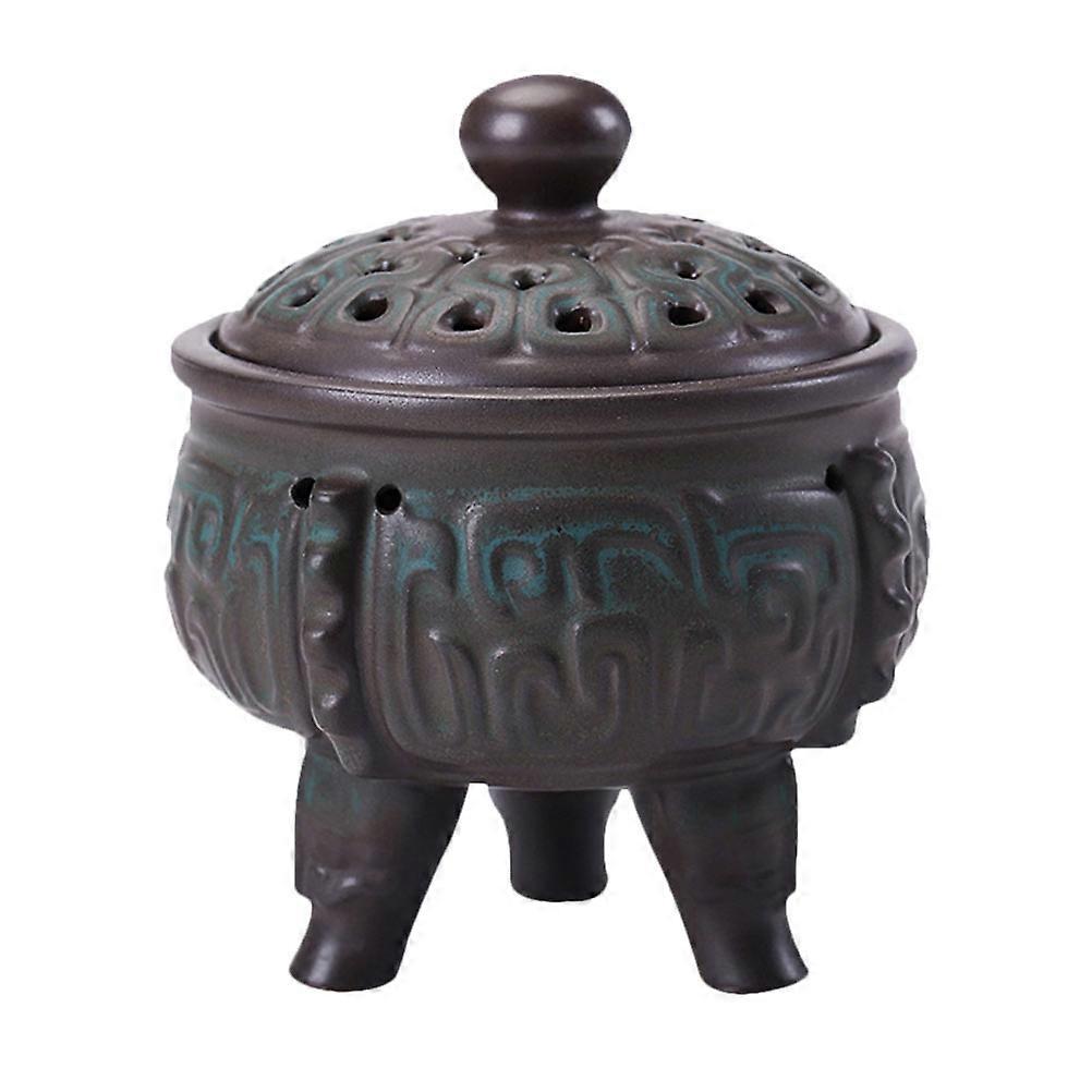 Craft Incense Burner Ceramic Holder for Decor 2Pcs Multicolor Set