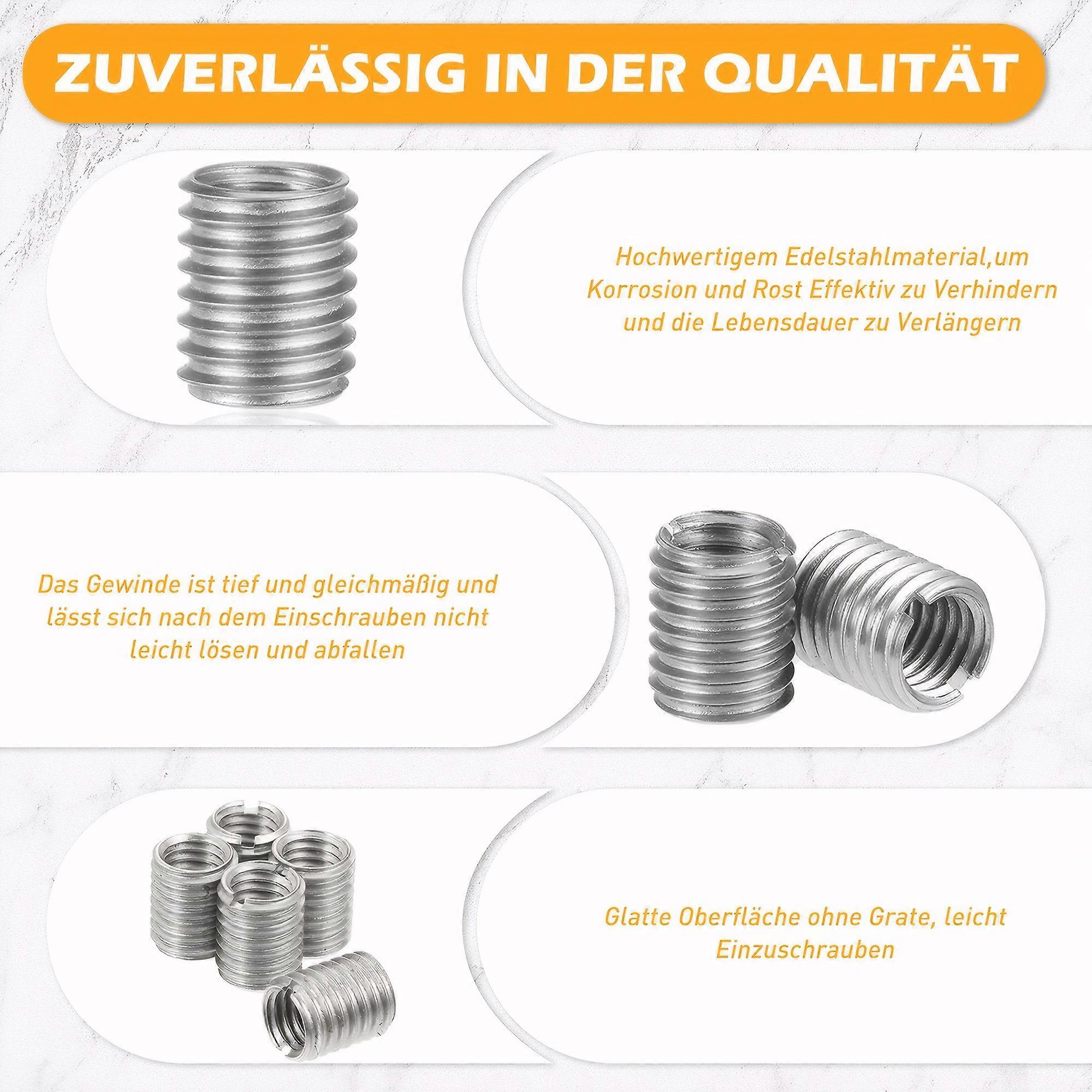 10pieces Inside Outside Thread Adapter Excellent Durability Stability Guaranteed Threaded Insert Nut