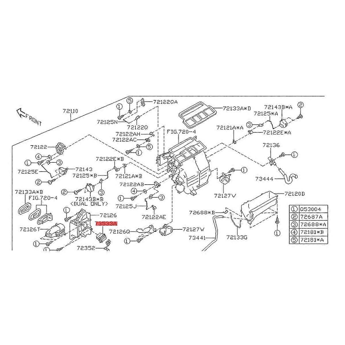 73533YC000 HVAC Blower Resistor Motor Control