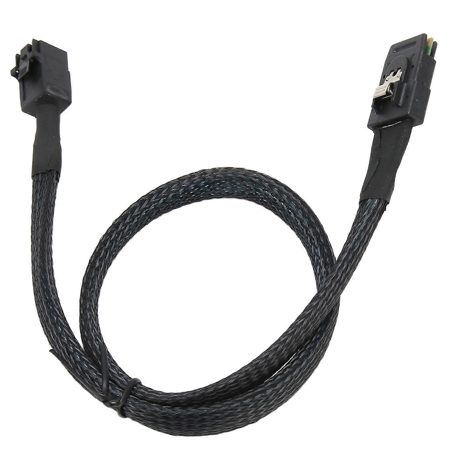 Mini SAS SFF 8643 to 8087 HD 12Gbps Transmission Speed Low Loss Flexible Internal Mini SAS Cable for Computer Server 1m/39.4in