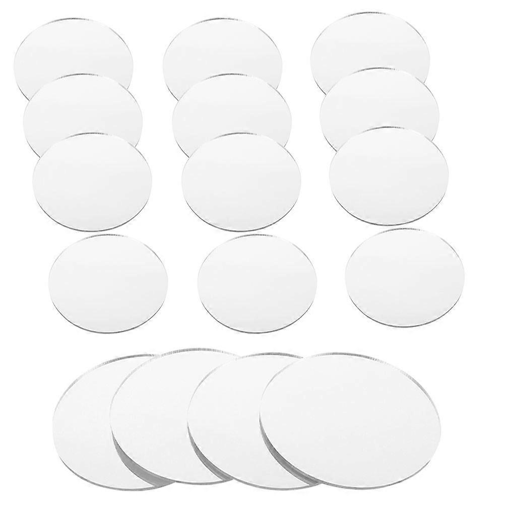 80Pcs Acrylic Mirror Sheets for DIY Small Makeup Mirror Replacement