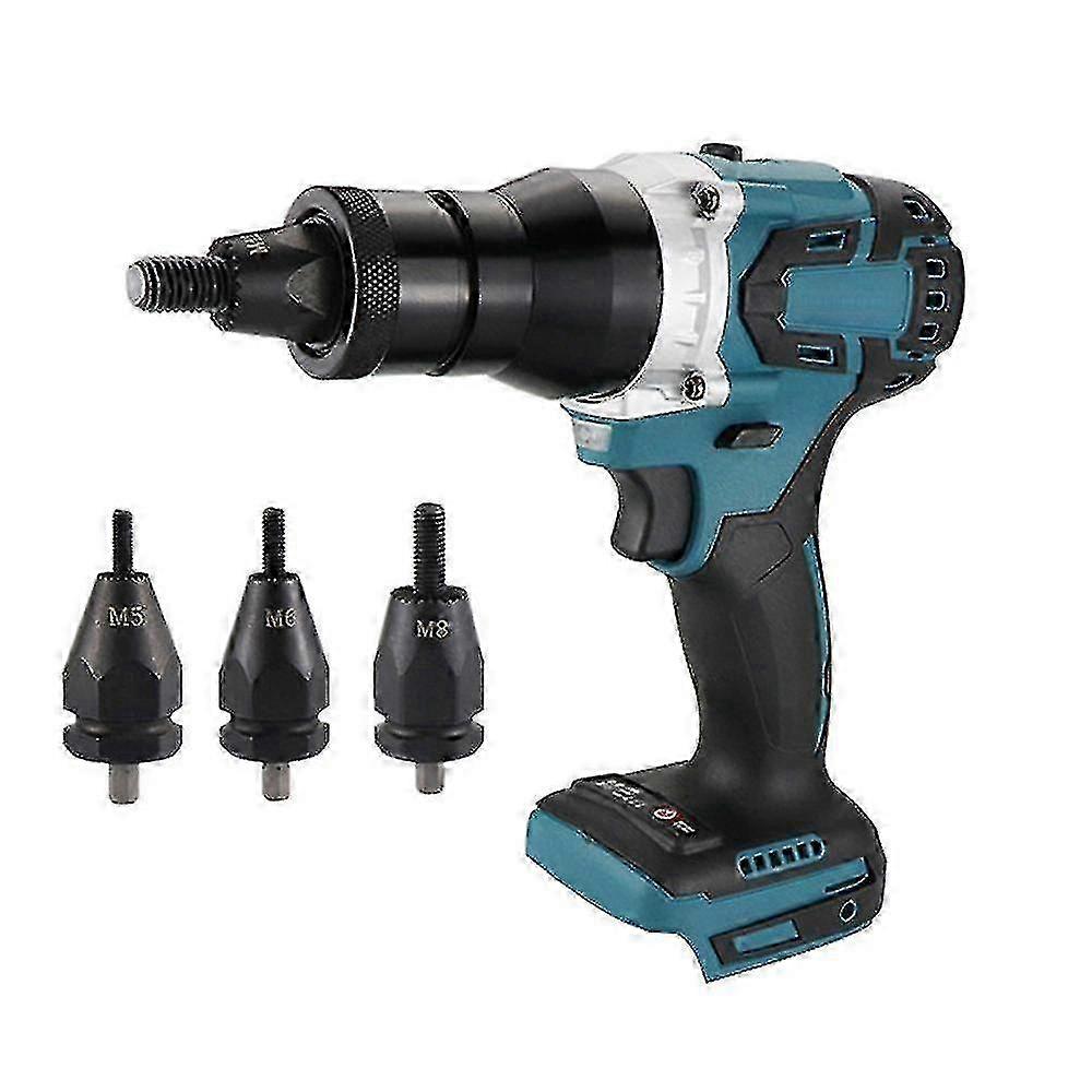 Powerful Brushless Electric Rivet Nut Machine Kit Automatic Electric Riveter Set Riveting Tool with
