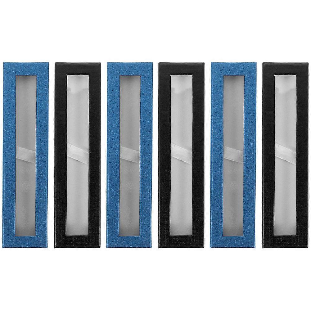 12Pcs Assorted Color Pen Boxes for Pencil Protection Paper Material