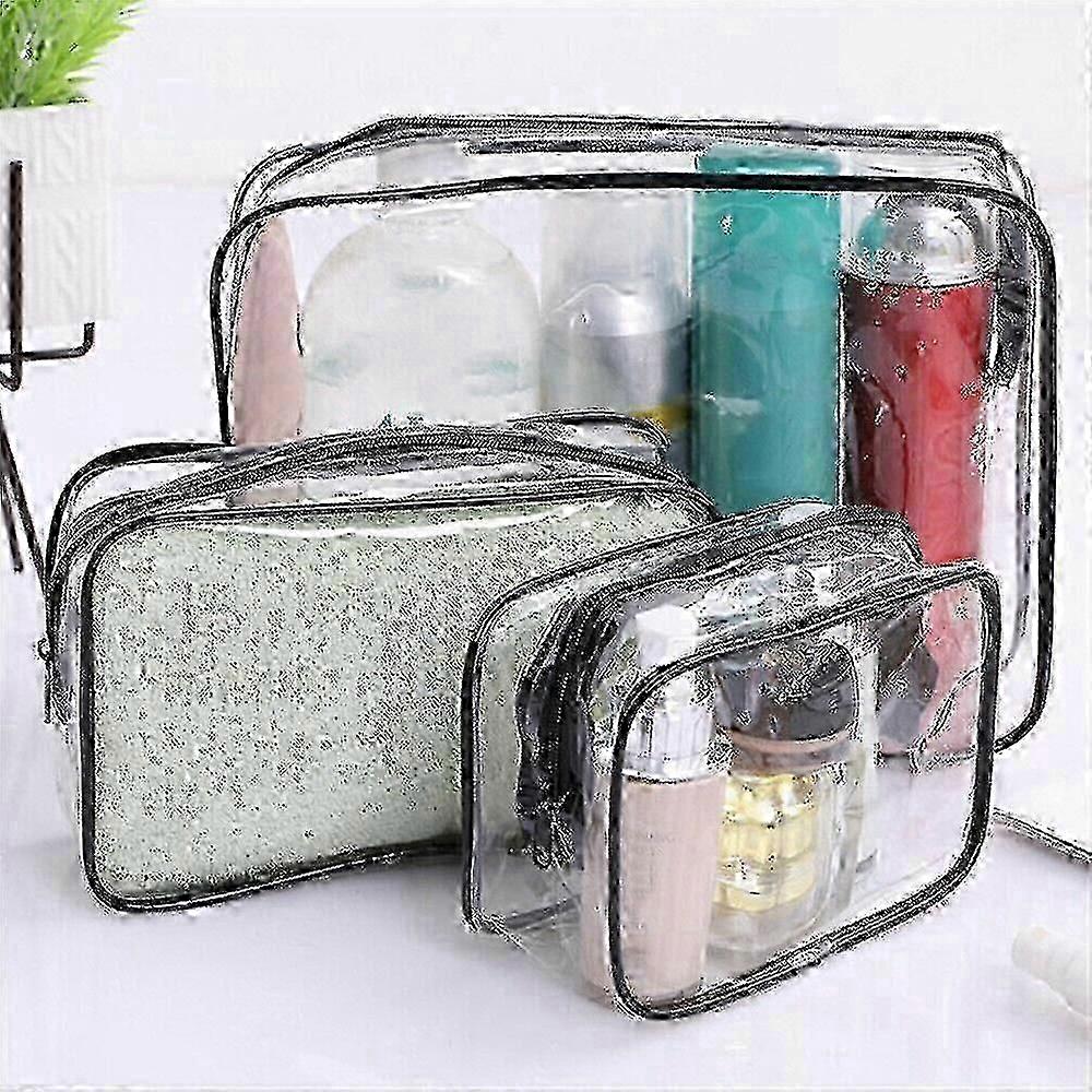 Hava Yolculuğu için 3'lü TSA Onaylı Şeffaf Sıvı Torbaları | Sızdırmaz Tuvalet Torbaları | Tatil El Bagajı Temelleri-2025