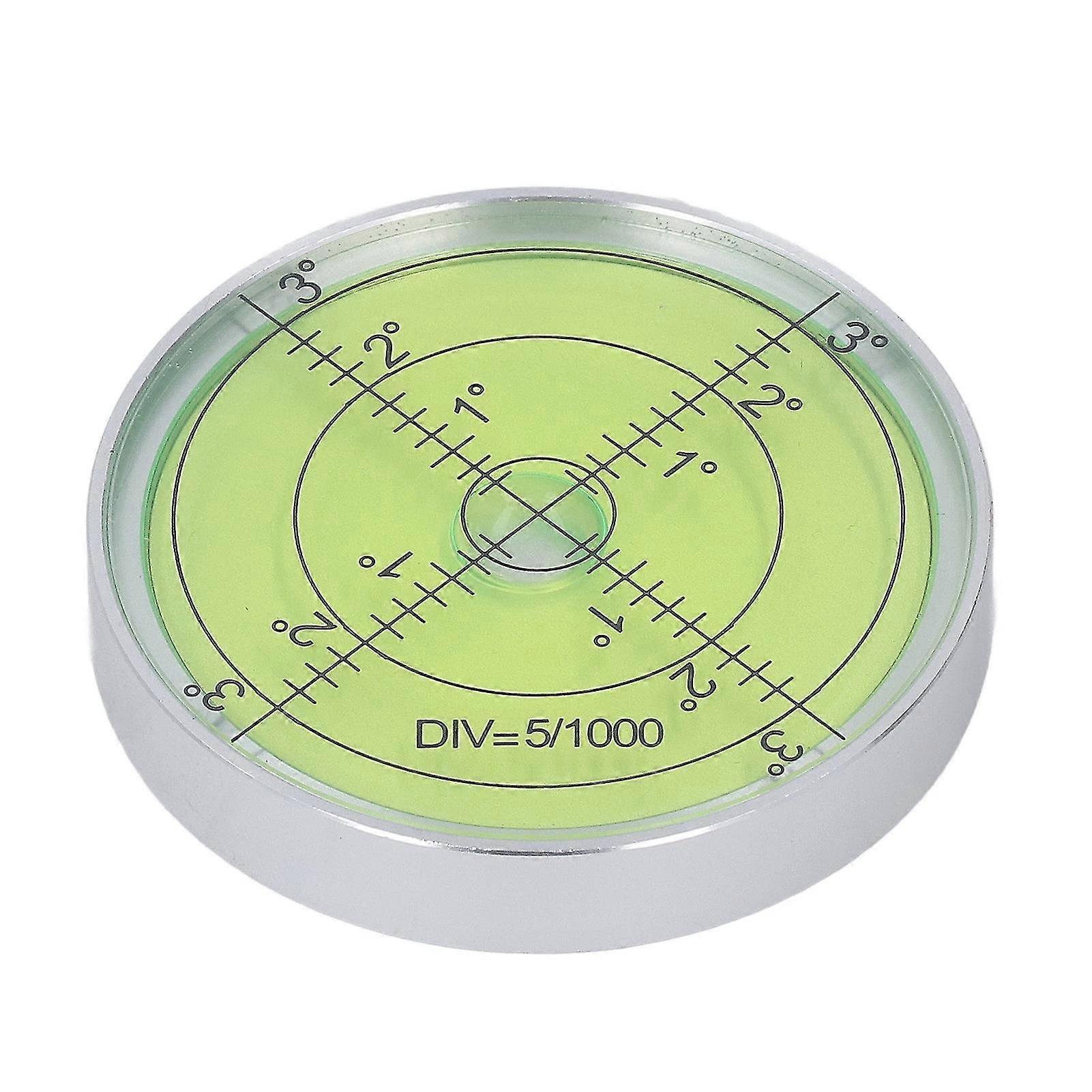 Horizontal Leveler 60 X 10mm Aluminum High Sensitivity Easy to Use Round Bubble Level Tool for Building Industry