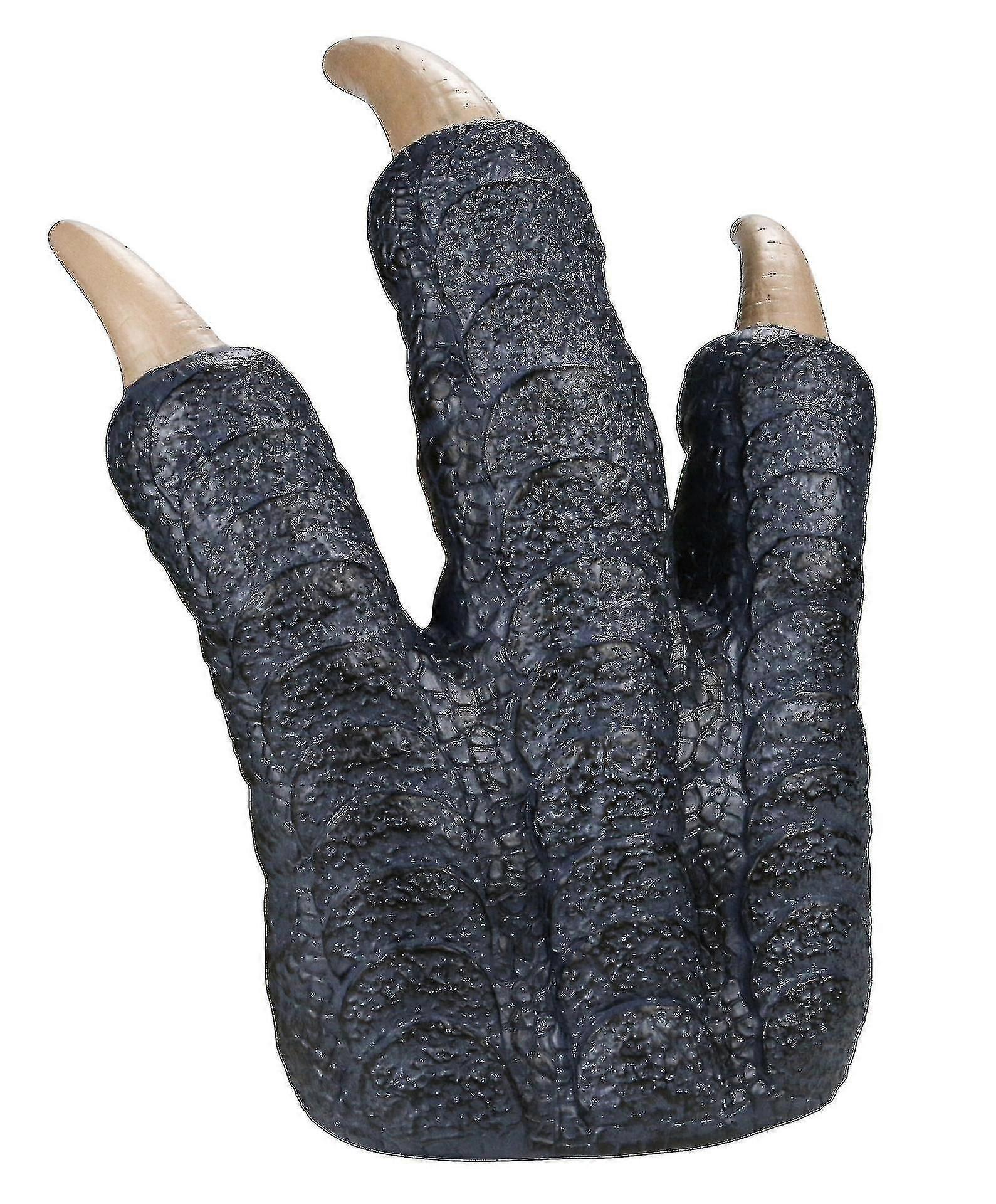 Dinosaur Hand And Claw Set Dark Blue Simulation Model Animal Hand Puppet Spoof Glove Toy