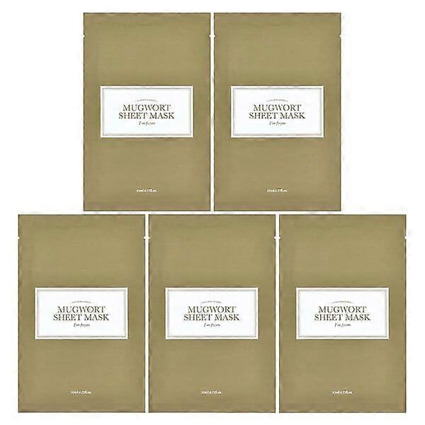 I'm From, Mugwork Beauty Sheet Mask, 5 Sheets, 0.77 fl oz (23 ml) Each