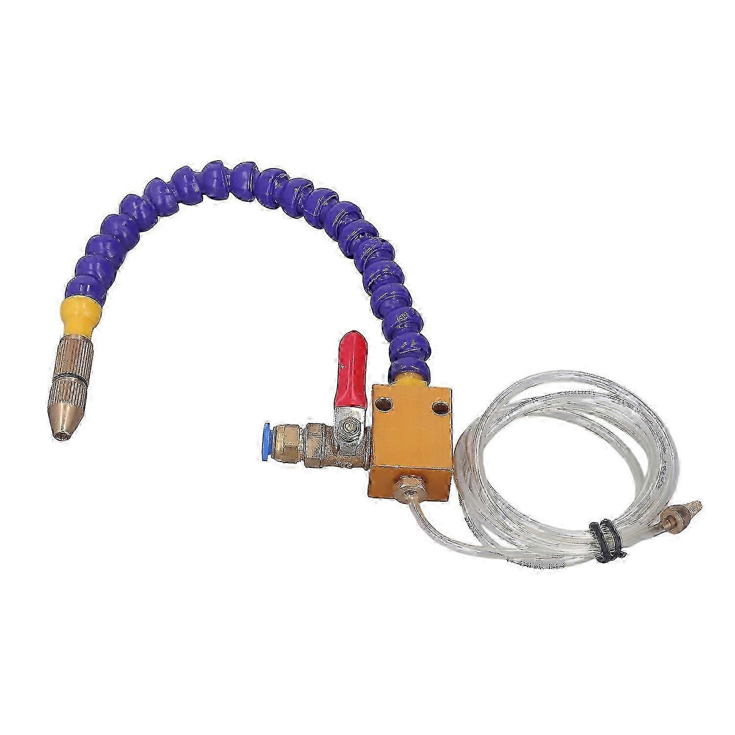 Mist Coolant Lubrication Spray System Kit Metal Cutting Engraving Cooling Air Pipe CNC Lathe Milling