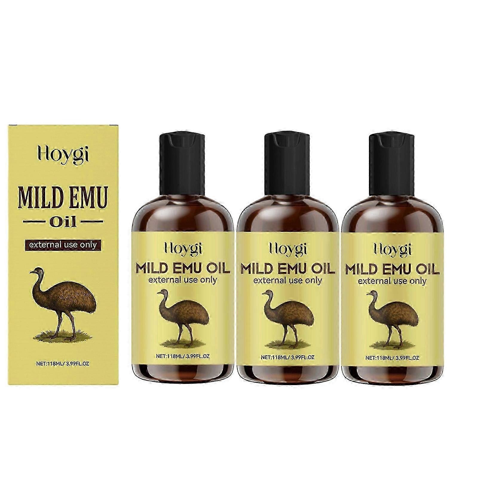 1-3X Olejek Emu – Odżywczy i nawilżający olejek eteryczny do pielęgnacji twarzy, suchych włosów i ciała