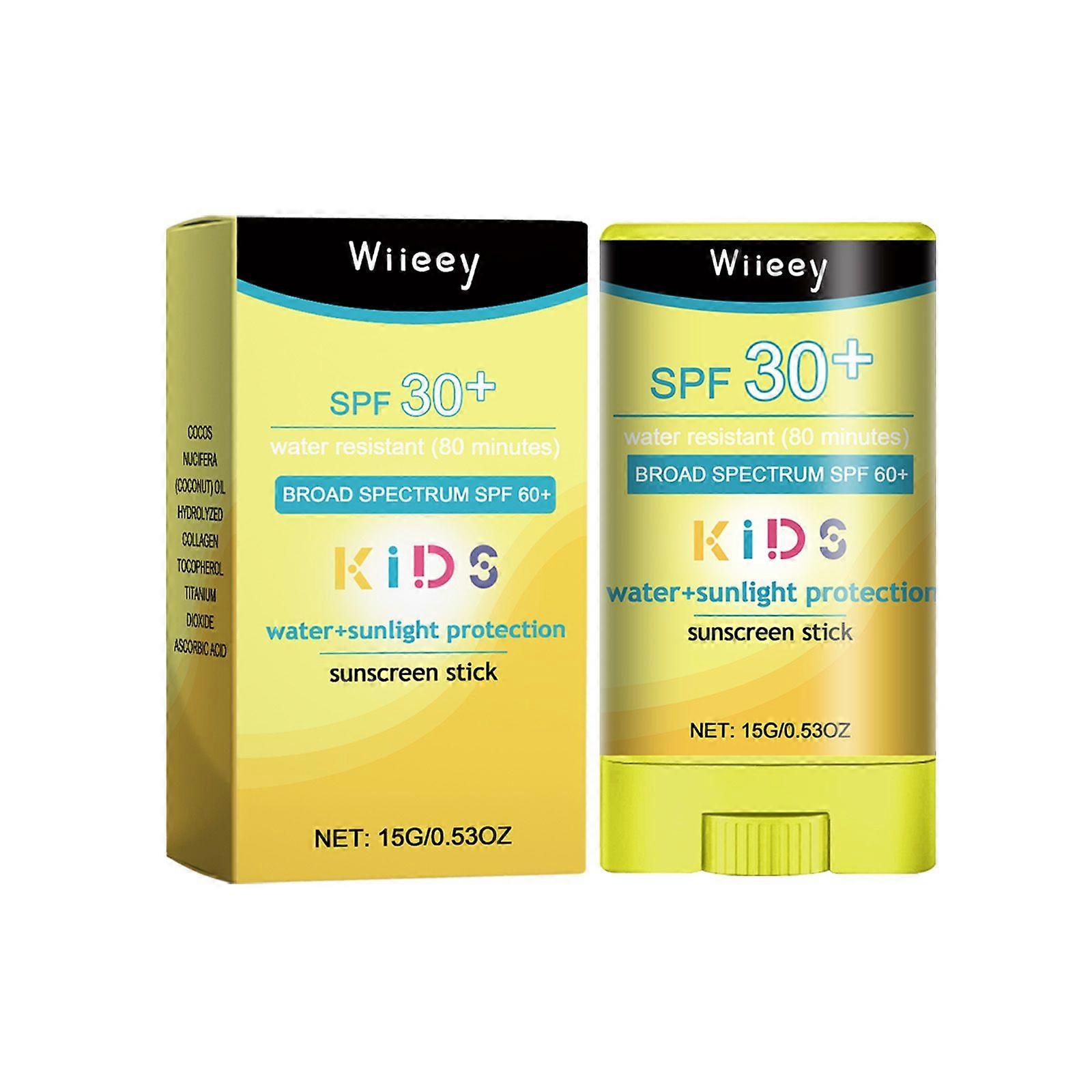 Wieey Children's Protective Stick Is Uv-Resistant, Refreshing And Non-Sticky. It Provides Long-Lasting Water And Sweat Resistance For Children And Bab