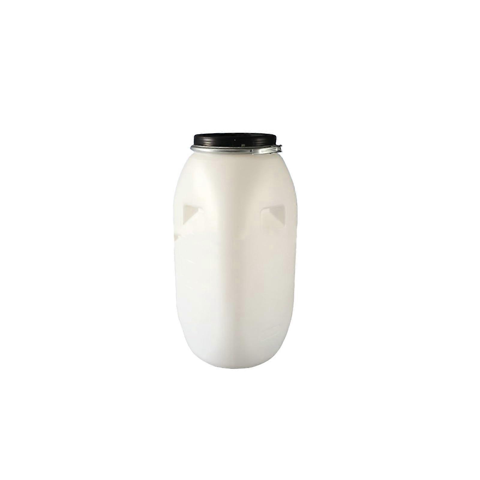 Plastic Barrel With Lid 100 L White Drinking Water Storage Drum