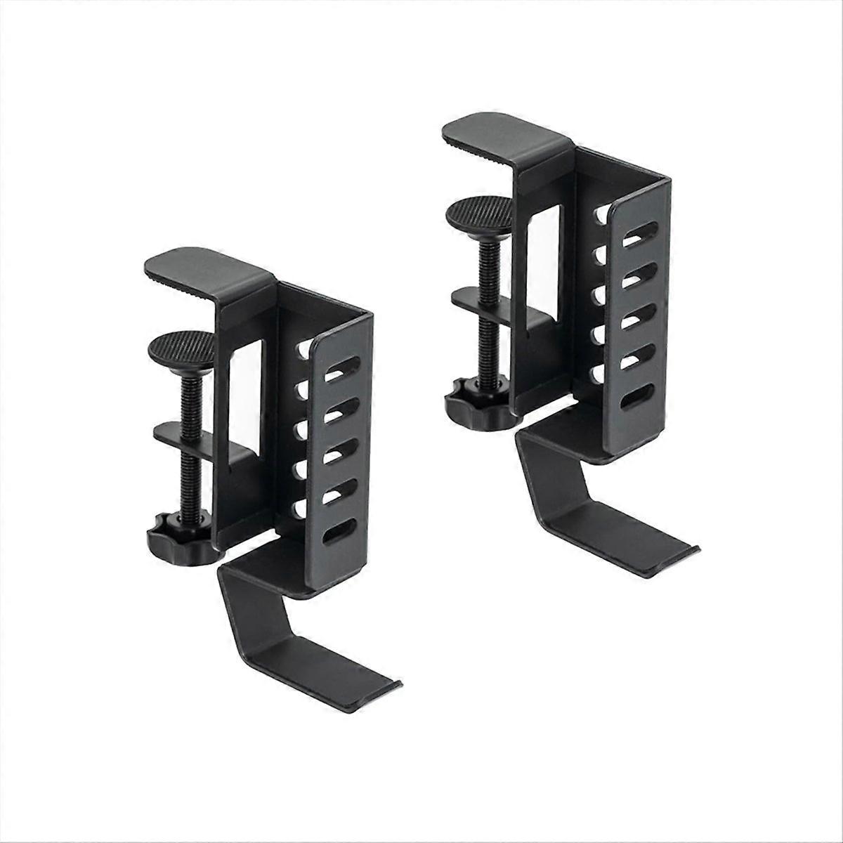 Desk Side Vertical Laptop Stand,No Drill Laptop Desktop Mount, Black