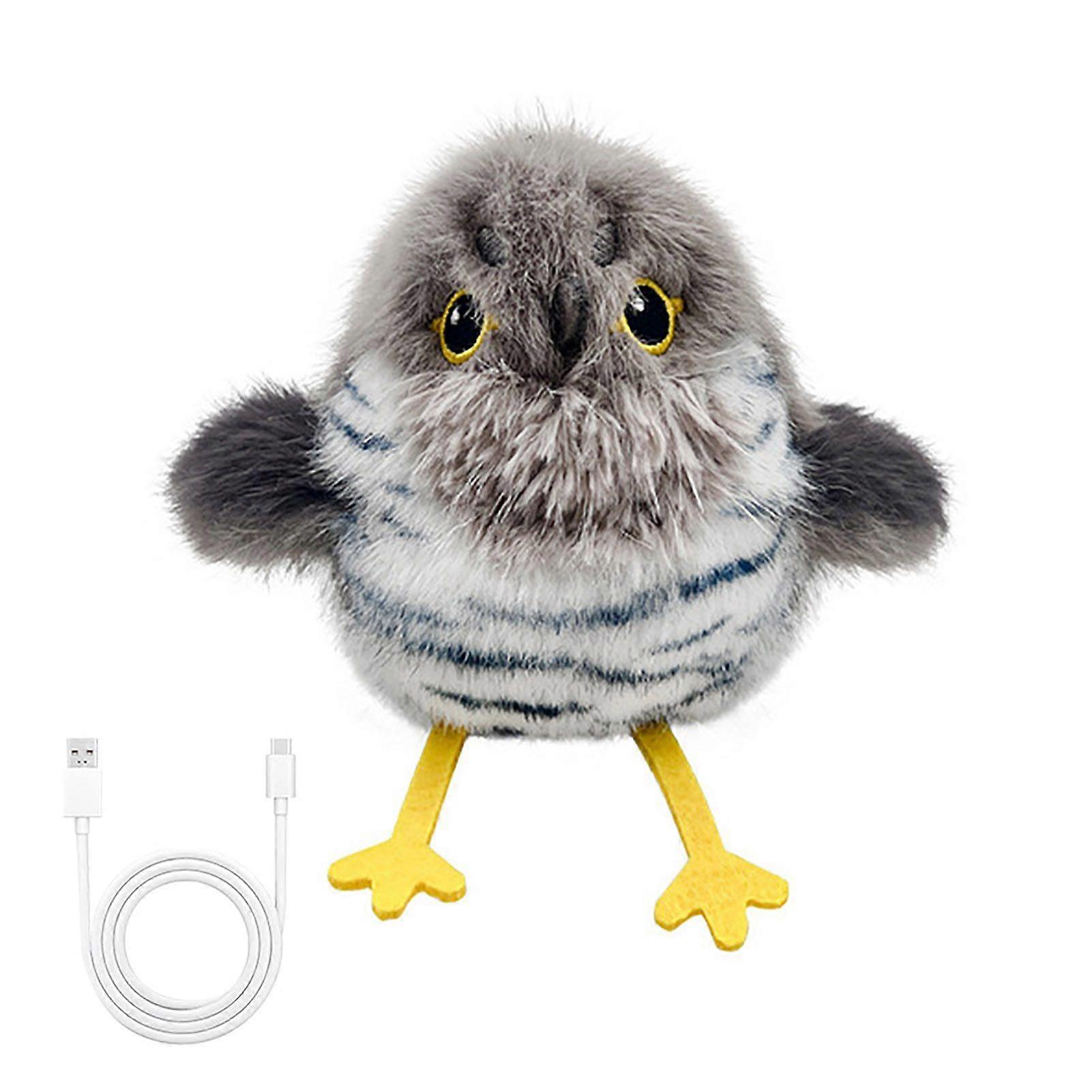 Automatic Flapping Birds Cat Toy Interactive Cat Teaser with 3 Wing Modes Chirping Sounds Self-Play Exercise Toy for Indoor Cats