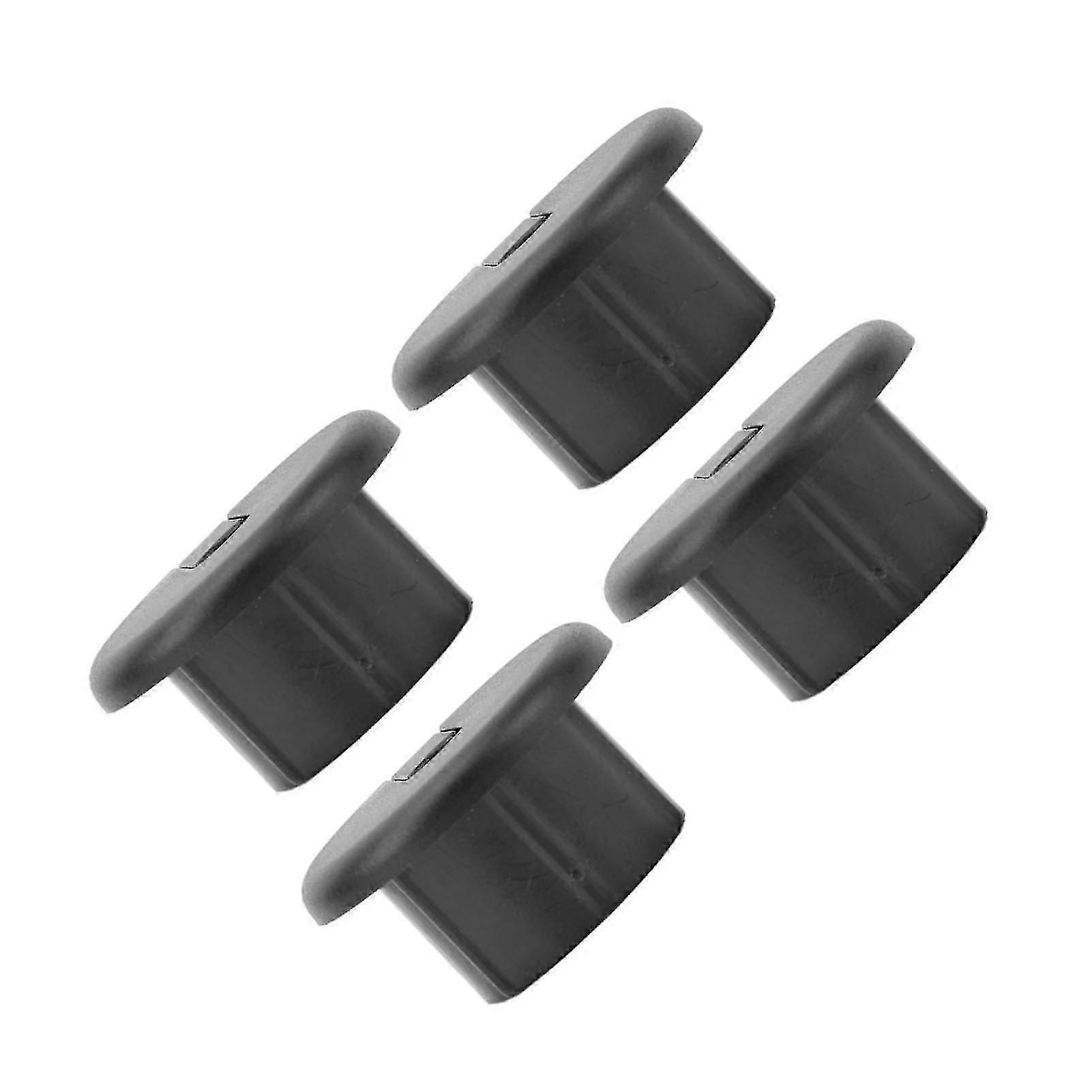 4pcs Cable Pass Through Grommets Cord Sleeves For Rectangular Satellite V2 Replacement Cable Ethernet Adapter Black