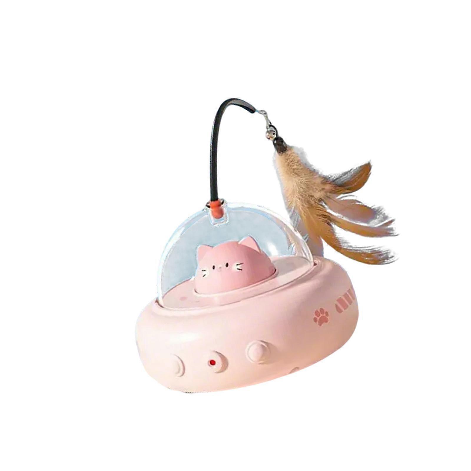 Cats Toy Automatic Teaser Sensors Toy Light up Electric Moving Toy Automatic Toy Cats and Felines Fun Exercise  Sakura powder